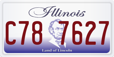 IL license plate C787627