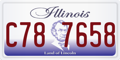 IL license plate C787658