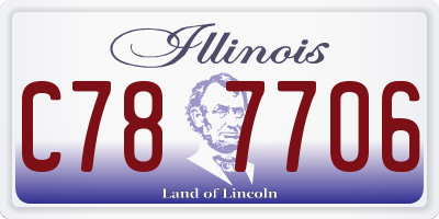 IL license plate C787706