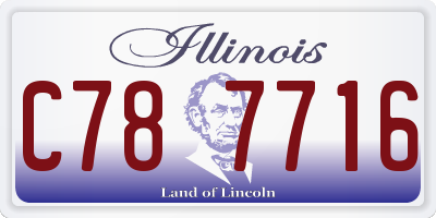 IL license plate C787716