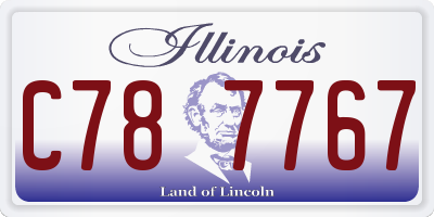 IL license plate C787767