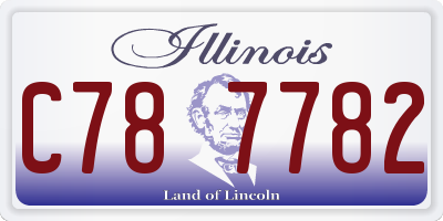 IL license plate C787782