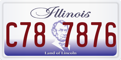IL license plate C787876