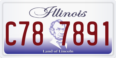 IL license plate C787891