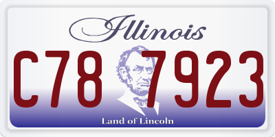 IL license plate C787923