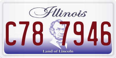 IL license plate C787946
