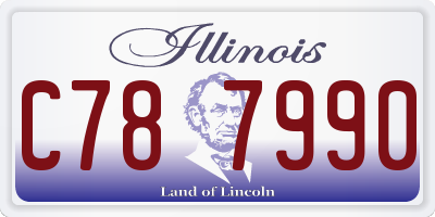 IL license plate C787990