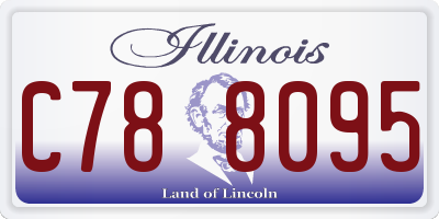 IL license plate C788095