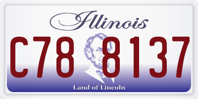 IL license plate C788137