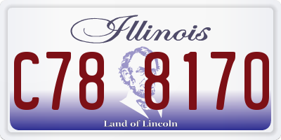 IL license plate C788170