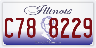 IL license plate C788229