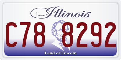 IL license plate C788292