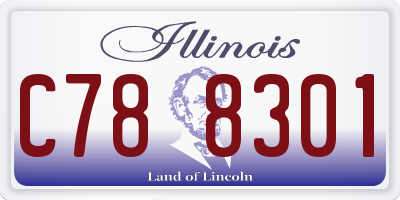 IL license plate C788301