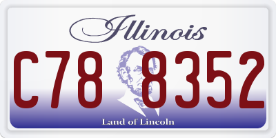 IL license plate C788352