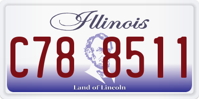 IL license plate C788511