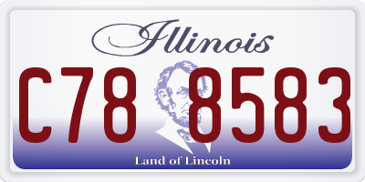 IL license plate C788583