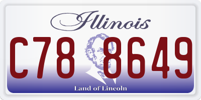 IL license plate C788649