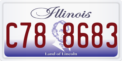 IL license plate C788683