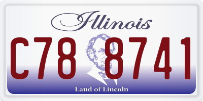 IL license plate C788741