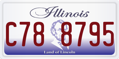 IL license plate C788795