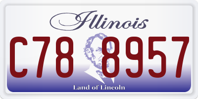 IL license plate C788957