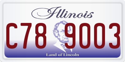 IL license plate C789003