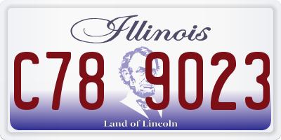 IL license plate C789023
