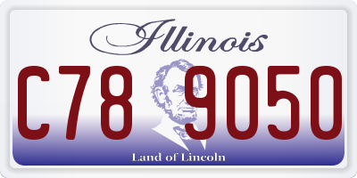 IL license plate C789050