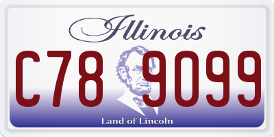 IL license plate C789099