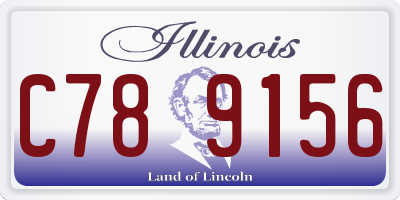 IL license plate C789156