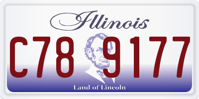 IL license plate C789177