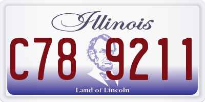 IL license plate C789211