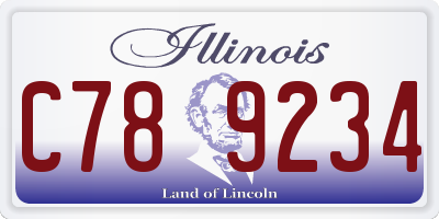 IL license plate C789234