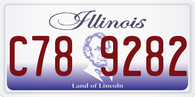IL license plate C789282