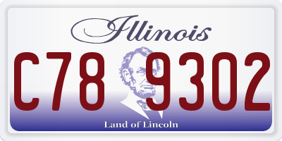 IL license plate C789302