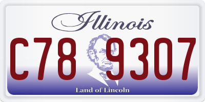 IL license plate C789307