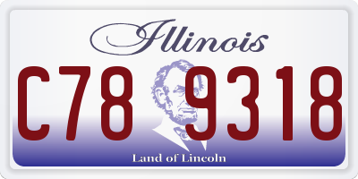 IL license plate C789318