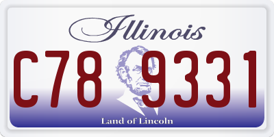 IL license plate C789331