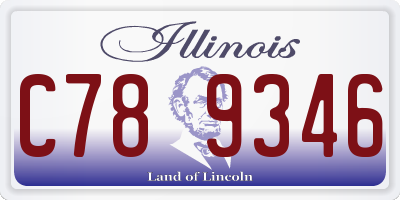 IL license plate C789346