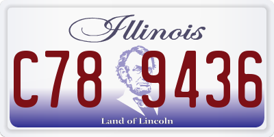 IL license plate C789436