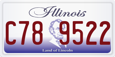 IL license plate C789522