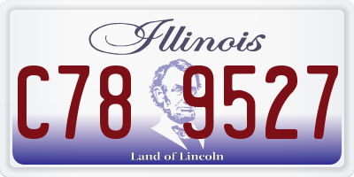 IL license plate C789527