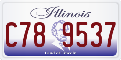 IL license plate C789537