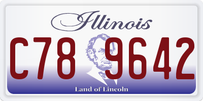 IL license plate C789642