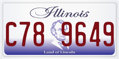 IL license plate C789649