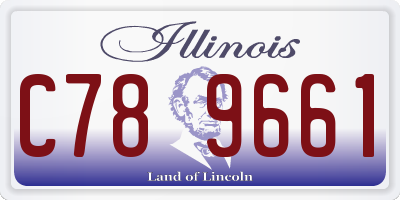 IL license plate C789661