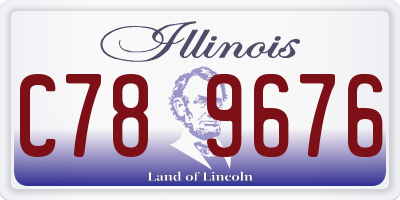 IL license plate C789676