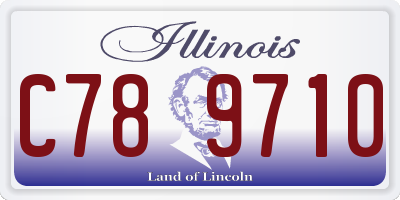IL license plate C789710