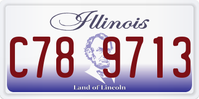 IL license plate C789713
