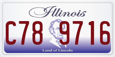 IL license plate C789716